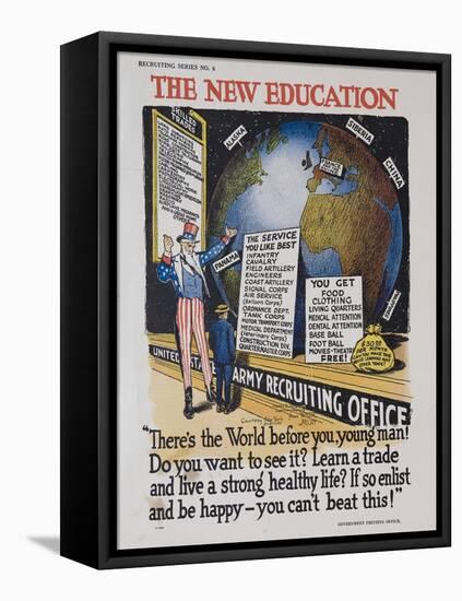The New Education Recruiting Poster-null-Framed Stretched Canvas