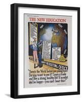 The New Education Recruiting Poster-null-Framed Giclee Print