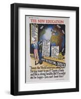 The New Education Recruiting Poster-null-Framed Premium Giclee Print