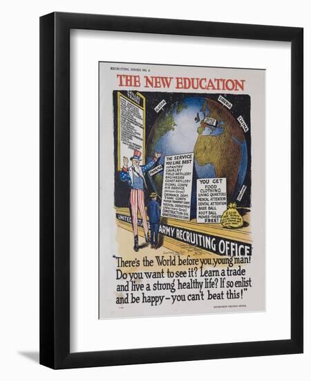 The New Education Recruiting Poster-null-Framed Premium Giclee Print