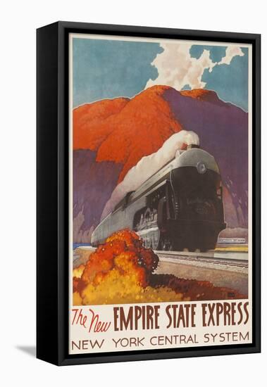 The New Empire State Express, New York Central System Rail Poster-null-Framed Stretched Canvas