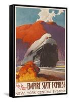 The New Empire State Express, New York Central System Rail Poster-null-Framed Stretched Canvas