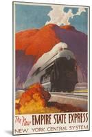 The New Empire State Express, New York Central System Rail Poster-null-Mounted Giclee Print