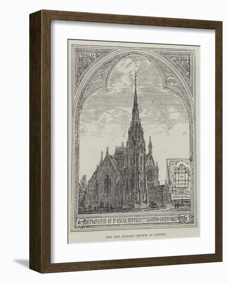 The New English Church at Leipsic-null-Framed Giclee Print
