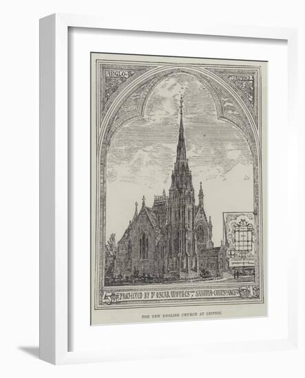The New English Church at Leipsic-null-Framed Giclee Print