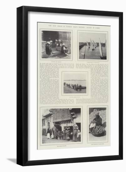 The New Epoch in Father Nile's History, Scenes in Cairo-null-Framed Premium Giclee Print