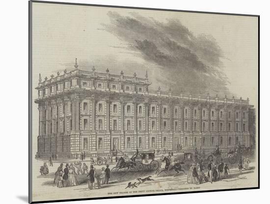 The New Facade of the Privy Council Office, Whitehall, Designed by Barry-null-Mounted Giclee Print