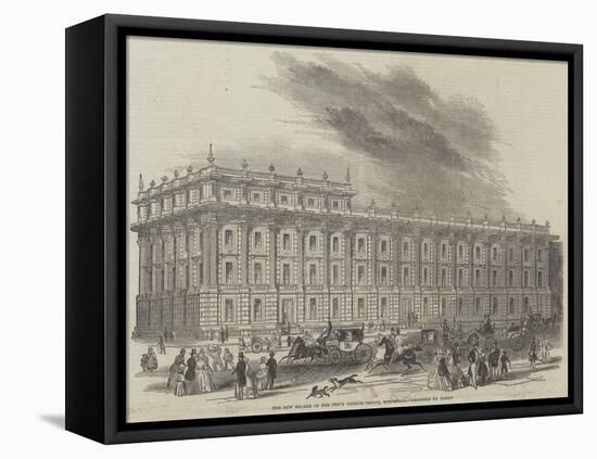 The New Facade of the Privy Council Office, Whitehall, Designed by Barry-null-Framed Stretched Canvas