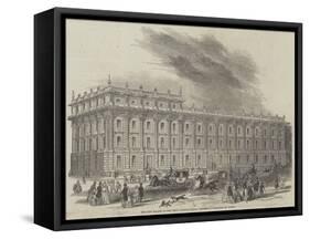 The New Facade of the Privy Council Office, Whitehall, Designed by Barry-null-Framed Stretched Canvas