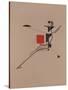 The New. Figurine for the Opera Victory over the Sun by A. Kruchenykh, 1920-1921-El Lissitzky-Stretched Canvas