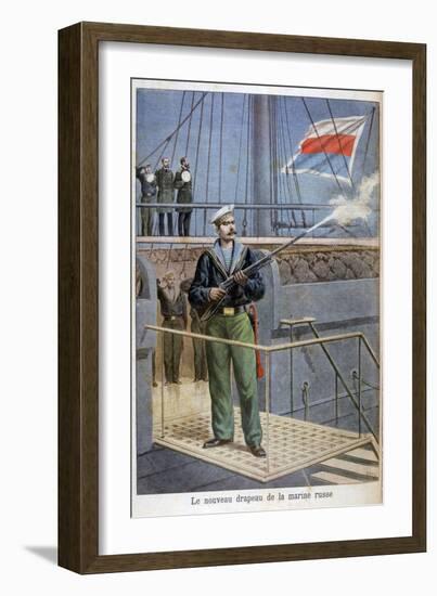 The New Flag of the Russian Navy, 1898-Henri Meyer-Framed Giclee Print