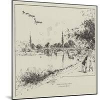 The New Footbridge at Richmond-null-Mounted Giclee Print