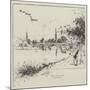 The New Footbridge at Richmond-null-Mounted Giclee Print