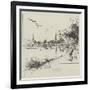 The New Footbridge at Richmond-null-Framed Giclee Print