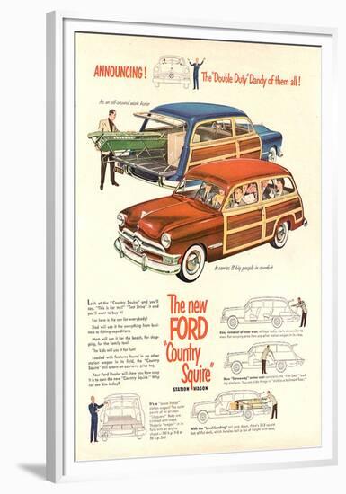 The New Ford Country Squire-null-Framed Premium Giclee Print