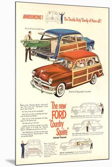 The New Ford Country Squire-null-Mounted Premium Giclee Print