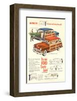 The New Ford Country Squire-null-Framed Art Print