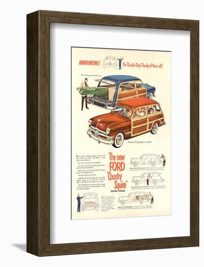 The New Ford Country Squire-null-Framed Art Print