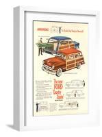 The New Ford Country Squire-null-Framed Art Print