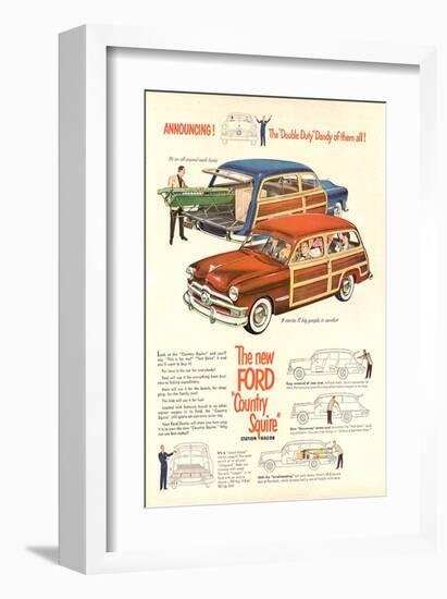 The New Ford Country Squire-null-Framed Art Print