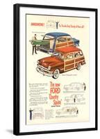 The New Ford Country Squire-null-Framed Art Print