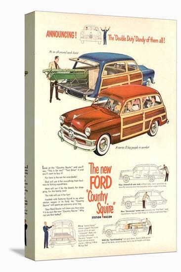 The New Ford Country Squire-null-Stretched Canvas