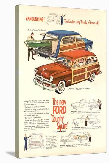 The New Ford Country Squire-null-Stretched Canvas