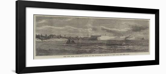 The New Fort Near Sandy Hook, at the Entrance to the Bay of New York-null-Framed Giclee Print