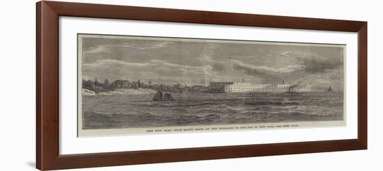 The New Fort Near Sandy Hook, at the Entrance to the Bay of New York-null-Framed Giclee Print