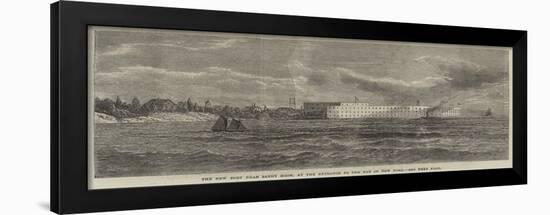 The New Fort Near Sandy Hook, at the Entrance to the Bay of New York-null-Framed Giclee Print