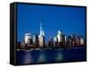 The New Freedom Tower and Lower Manhattan Skyline at Night-Gary718-Framed Stretched Canvas