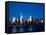 The New Freedom Tower and Lower Manhattan Skyline at Night-Gary718-Framed Stretched Canvas