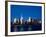 The New Freedom Tower and Lower Manhattan Skyline at Night-Gary718-Framed Photographic Print