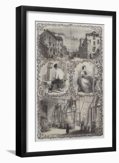 The New French Treaty, Lyons and French Silks-null-Framed Giclee Print