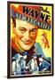 THE NEW FRONTIER (aka FRONTIER HORIZON), John Wayne, movie poster art, 1935.-null-Framed Art Print