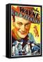 THE NEW FRONTIER (aka FRONTIER HORIZON), John Wayne, movie poster art, 1935.-null-Framed Stretched Canvas