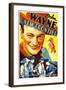 THE NEW FRONTIER (aka FRONTIER HORIZON), John Wayne, movie poster art, 1935.-null-Framed Art Print