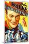 THE NEW FRONTIER (aka FRONTIER HORIZON), John Wayne, movie poster art, 1935.-null-Mounted Art Print