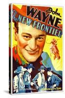 THE NEW FRONTIER (aka FRONTIER HORIZON), John Wayne, movie poster art, 1935.-null-Stretched Canvas