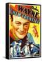 THE NEW FRONTIER (aka FRONTIER HORIZON), John Wayne, movie poster art, 1935.-null-Framed Stretched Canvas