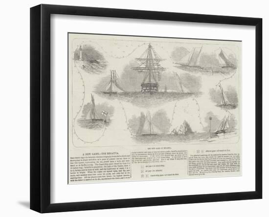 The New Game of Regatta-null-Framed Giclee Print