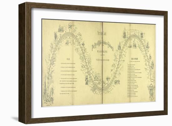 The New Game of the Royal Mail or London to Edinburgh by L and N.W. Railway, c. 1850-null-Framed Giclee Print