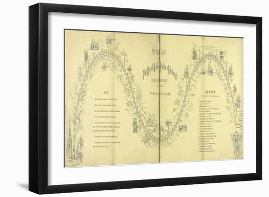 The New Game of the Royal Mail or London to Edinburgh by L and N.W. Railway, c. 1850-null-Framed Giclee Print