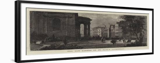 The New Garden of St Paul's Cathedral-null-Framed Giclee Print