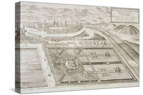 The New Gardens at Cremsier, the Residence of the Prince-Bishop, Published C.1700-Georg Matthaus Vischer-Stretched Canvas