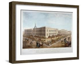 The New General Post Office, City of London, C1830-Henry Pyall-Framed Giclee Print