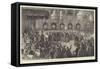 The New German Emperor William II Opening the Reichstag, the Speech from the Throne-null-Framed Stretched Canvas