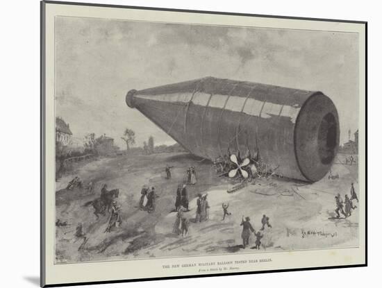 The New German Military Balloon Tested Near Berlin-Henry Charles Seppings Wright-Mounted Giclee Print