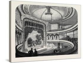 The New Globe Theatre Strand London Uk 1869-null-Stretched Canvas