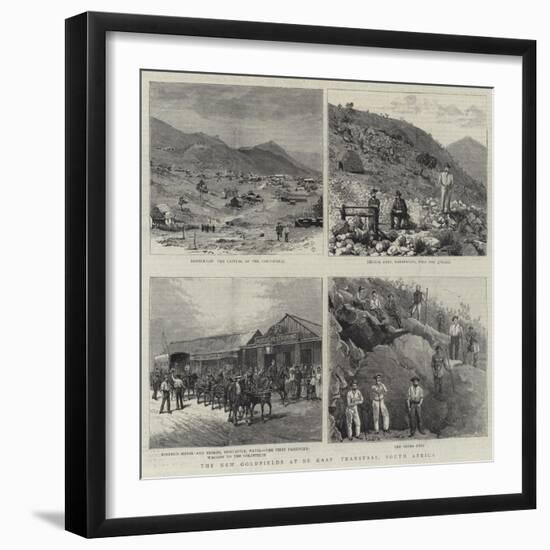 The New Goldfields at De Kaap Transvaal, South Africa-null-Framed Giclee Print